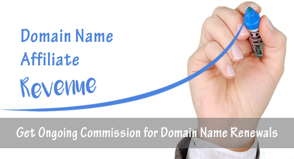 Domain Name Affiliate Program pays ongoing commissions for domain name renewals.