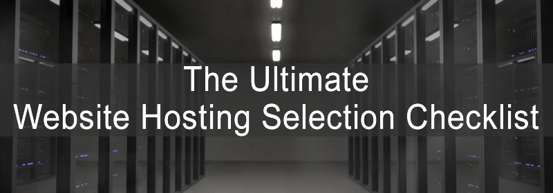 Website Hosting Company Selection Checklist image