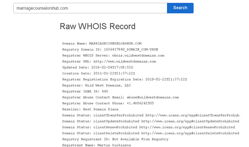 Who is WHOIS?